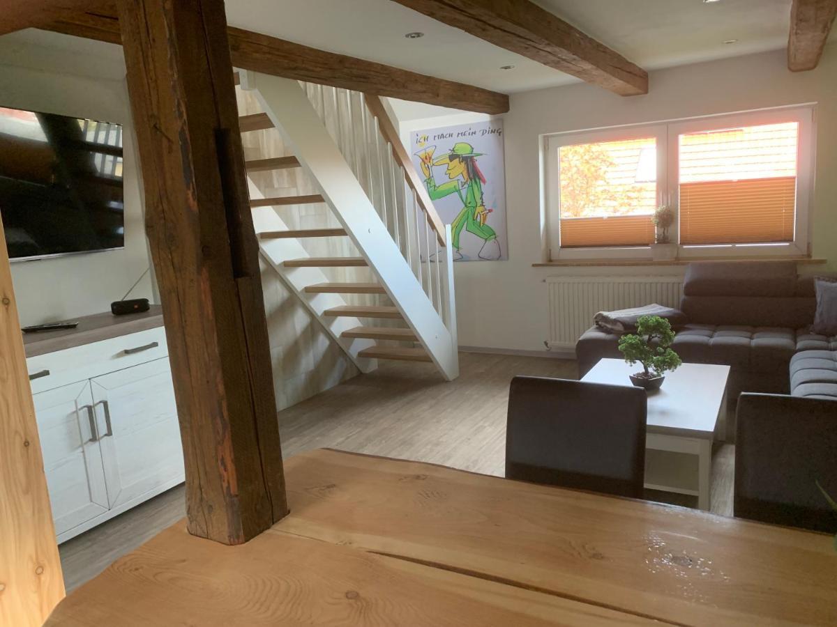 האסלפלדה Ferienwohnung Am Graben מראה חיצוני תמונה